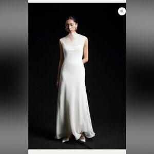 Silk White Overlay Dress